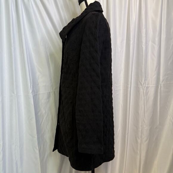 Nomadic Traders Black Quilted Long Coat Women’s Size M – Warm Winter Outerwear - Picture 2 of 13